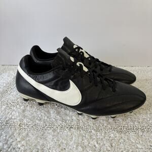 RARE! Nike Premier FG Soccer Cleats Black White Kangaroo Leather Men’s US 14